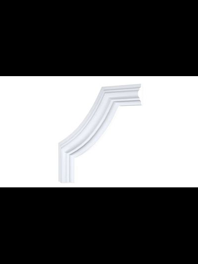 Угловой элемент DECOR-DIZAYN C1-DD002 к молдингу DD002, из дюрополимера, под покраску, 4шт