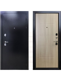 Входная дверь Берг Сандал, наружная отделка антик медь, внутренняя — сандал светлый, купить в Самаре