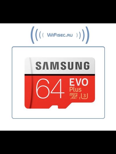 Карта памяти 64ГБ Samsung &quot;EVO Plus MB-MC64GA/RU&quot; microSD XC UHS-I Class10 + адаптер (100/60)
