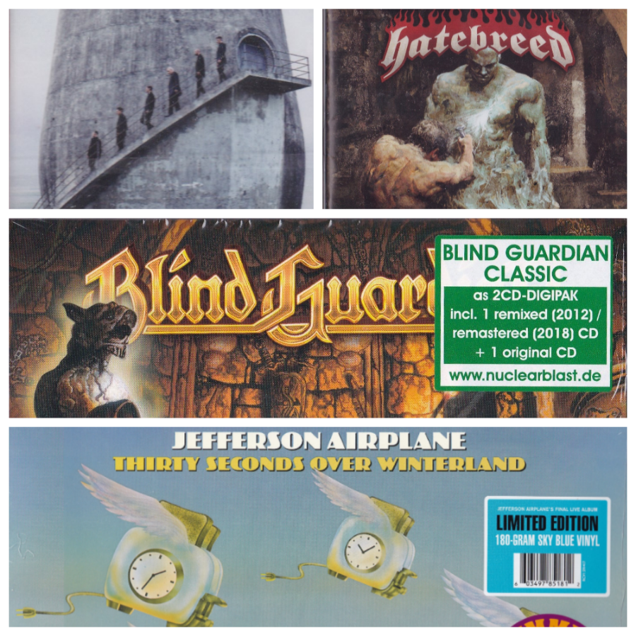 Hatebreed, Rammstein, Jefferson Airplane, Blind Guardian