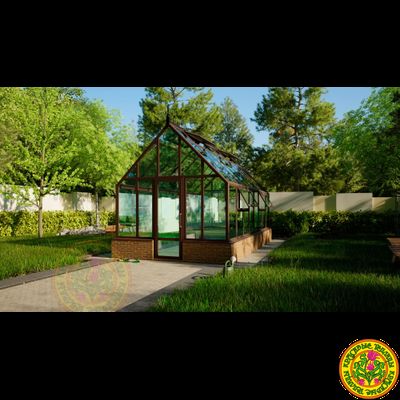 Базовая комплектация теплицы из стекла и алюминия ЧЕСТЕРФИЛД-ЭЙР