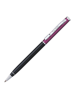 Ручка подарочная шариковая PIERRE CARDIN (Пьер Карден) "Gamme", корпус черный/фиолетовый, алюминий, хром, синяя, PC0893BP
