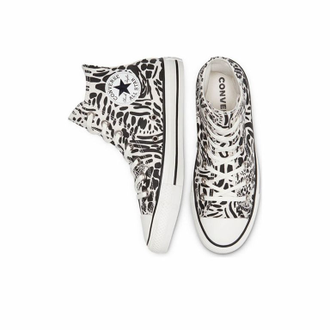 Кеды Converse All Star Animal Print высокие леопардовые