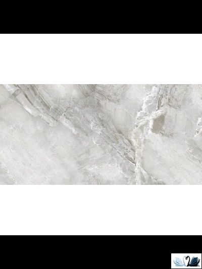 Керамогранит Eurotile Eclipse Grey 627 60x120 см Glossy серый мрамор