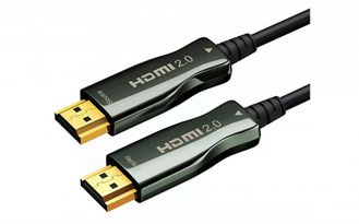 Кабель HDMI Wize , оптический, 30 м, 4K/60HZ, v.2.0, ARC, 19M/19M, черный