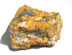 Аурипигмент, Реальгар, коллекционный образец (60*55*47 мм, 275 г) №6417