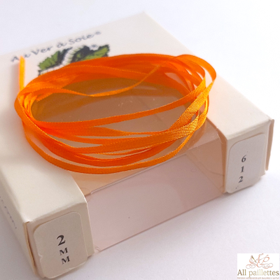 Шелковые ленты 2 мм 5 цветов, Франция