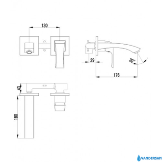 Смеситель для раковины Unit LM4526C