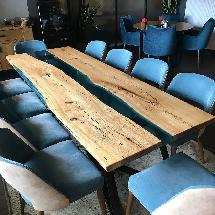 Стол-река для ресторана "Асадо", г.Екатеринбург. Работа spilcenter.com