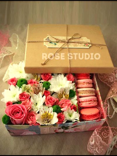 Коробка с макаронс &quot;Мишель&quot;