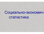 Социально-экономическая статистика.Задачи и тесты