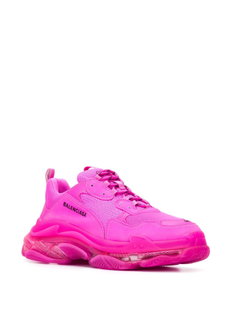 Кроссовки Balenciaga Triple S полностью розовые