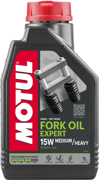 Вилочное и амортизаторное масло Motul 15W FORK OIL EXP M/H 15W  - 1 Л (105931)
