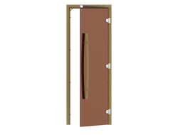 Комплект двери с "бронзовым" стеклом SAWO 741-3SGD-R-1 купить в Алуште