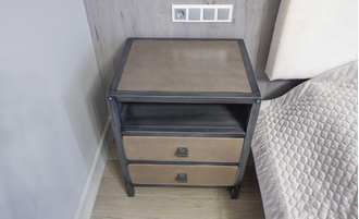 Тумба с 2 ящиками и нишей, в стиле loft.