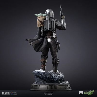 ПРЕДЗАКАЗ - Мандалорец и Грогу (малыш Йода) ("Мандалорец", Star Wars) - Коллекционная СТАТУЯ 1/10 scale Movie The Mandalorian &amp; Grogu Statue (LUCSWR138026-10) - Iron Studios ?ЦЕНА: 26300 РУБ.?