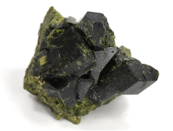 Эпидот, сросток кристаллов, Перу (40*33*30 мм, 55 г) №35866