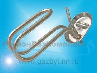 ТЭН водонагревателя (тип RNSA), 1500W, прижимной овальный фланец (М4 под анод), пр-во Италия (3766)
