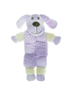 AROMADOG Игрушка для собак BIG HEAD Собачка сиреневая с тремя пищалками 20 см