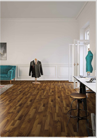 Ламинат Wineo Орех Натуральный LA012N в интерьере