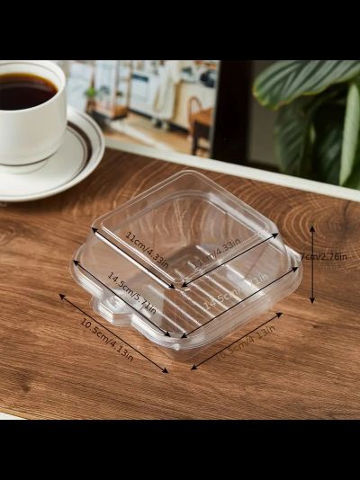 "Бенто-бокс" Коробка для торта Бенто прозр., 14,5*14,5*7,5см