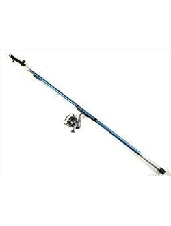 Удилище оснащенное 5м, (безынерционная катушка, леска, груз, поплавок, крючок)