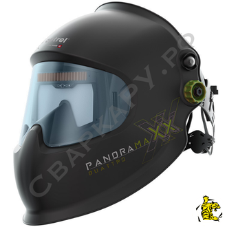 Маска сварщика &quot;Хамелеон&quot; Optrel PanoramaXX Quattro 3/4-13DIN обзор панорамный
