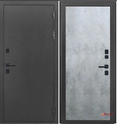 DORSTON TERMO ECOTERM Букле черный/Цемент светлый