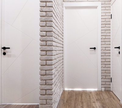 PORTE RICHI (Беларусь). ЛОГИКА, ЛШ33, НАТУРАЛЬНЫЙ ШПОН ЯСЕНЯ + ЭМАЛЬ. ПОЛОТНО ГЛУХОЕ.