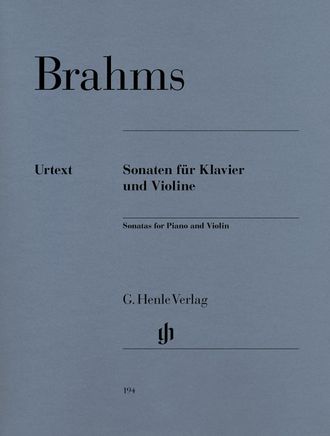 Brahms. Sonaten für Violine und Klavier