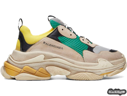 BALENCIAGA TRIPLE S BEIGE/GREEN/YELLOW ЖЕНСКИЕ (36-40)