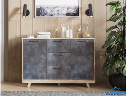 КОМОД &quot;МЕГАПОЛИС&quot; КМ-15 ( дуб каньон/фотопечать ржавчина), 1210*828*404