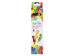 КАРАНДАШИ CLIPSTUDIO 6 ЦВЕТОВ ШЕСТИГРАННЫЕ ЗАТОЧЕННЫЕ