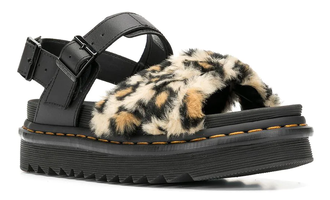 Босоножки Dr. Martens сандалии с леопардовым принтом