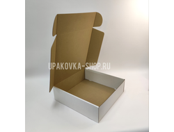 Коробка с откидной крышкой 300*300*90 мм БЕЛЫЙ