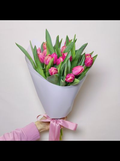 Букет пионовидных тюльпанов 15 шт Columbus