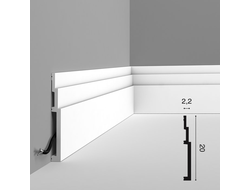 Напольный плинтус из дюрополимера Orac Decor коллекция MODERN SX181