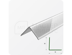 УГОЛ ДЕКОРАТИВНЫЙ 10Х10 УП 01-27.2700.501Л СЕРЕБРО (матовый)