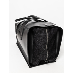 Кожаная дорожная сумка Gavardo Premium black (арт. 
4043-51)