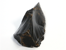 Обсидиан коричневый, необработанный образец, Армения (79*40*40 мм, вес: 80 г) №20657