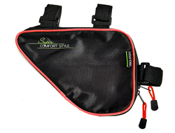 Сумка под раму (красный кант)