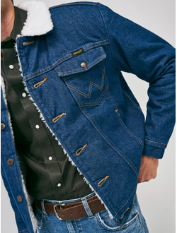 Куртка Wrangler® Cowboy Cut® Sherpa Lined Denim Jacket