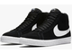 Nike Sb Zoom Blazer Mid Black White (Черные с белым) сбоку