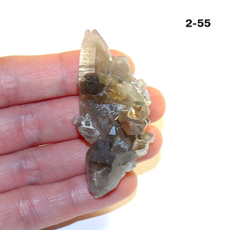 Раухтопаз натуральный (микро-друза) Казахстан №2-55: 24,1г - 55*27*28мм