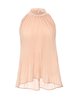 Блуза плиссированная с баской