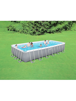 Каркасный бассейн Bestway прямоугольный 732 x 366 x 132 см, арт. 56475