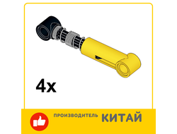 !АНАЛОГ! Technic, Shock Absorber 6.5L - Hard Spring, Tight Coils in Middle, Yellow (731c04 / 4142622 / 6027566 / 7653726) / 4 шт.