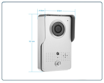 WiFi/LAN вызывная панель видеодомофона, интерком связь с активным подавлением шума, открытие замка через мобильное приложение, VGA. до - 20 град.С.