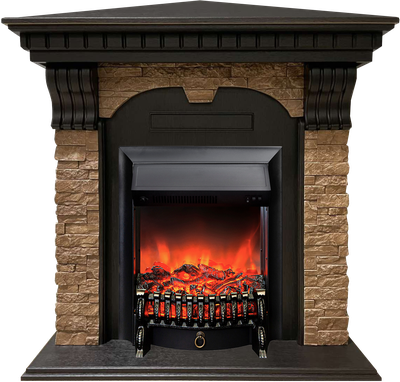 Угловой электрокамин Дублин BL M4 с очагом Fobos