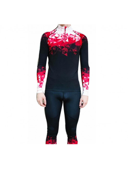 Лыжный гоночный комбинезон kv+ tornado Black / Red / White 23V118.3